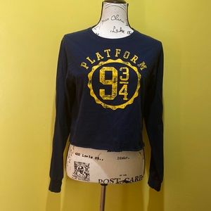 Harry Potter Long Sleeve Crop Top